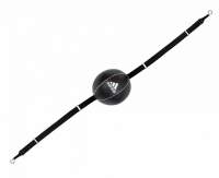 груша пневматическая на растяжках adidas double end box ball leather черная