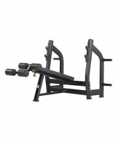 скамья для жима с отрицательным наклоном bronze gym h-024