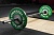 гриф с хромированными рукавами yousteel axle bar d50мм, вес 10,4 кг, черный+хром